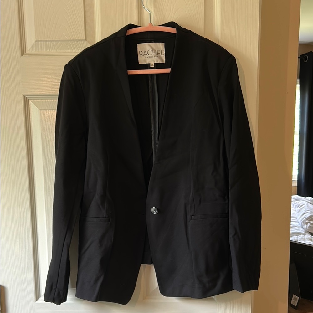 Rachel Roy Black Tailored Sport Coat Blazer
